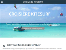 Tablet Screenshot of croisierekitesurf.com
